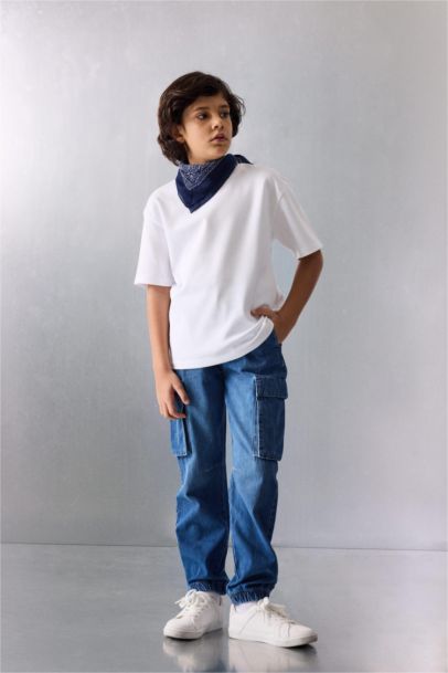 Jogger Fıt Jean Pantolon Erkek Çocuk