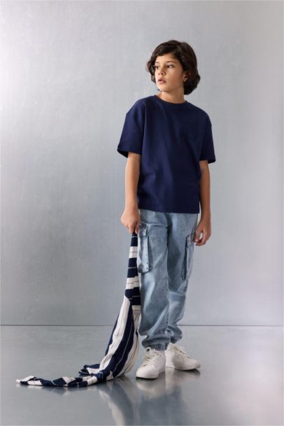 Jogger Fıt Jean Pantolon Erkek Çocuk