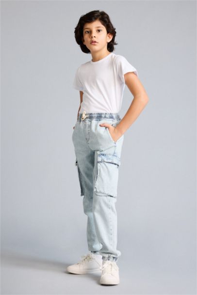 Jogger Fıt Jean Pantolon Erkek Çocuk