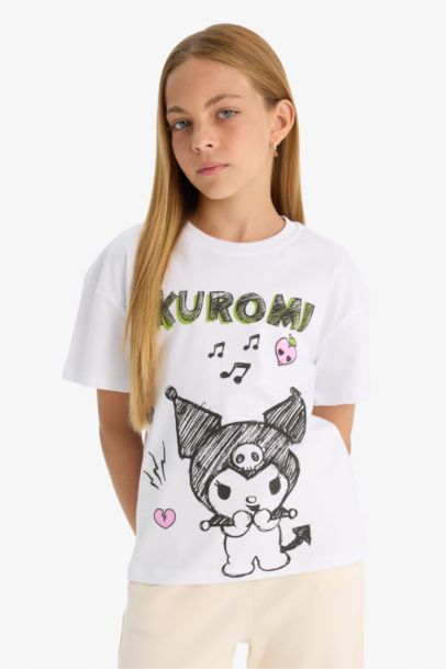 Hello Kitty Relax Fit Kısa Kollu Tişört Kız Çocuk