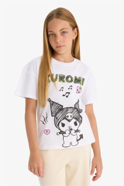 Hello Kitty Relax Fit Kısa Kollu Tişört Kız Çocuk