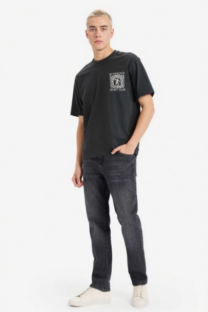 Boxy Fit Crew Neck Short Sleeve T-Shirt