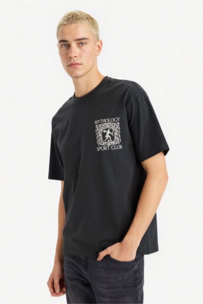 Boxy Fit Crew Neck Short Sleeve T-Shirt