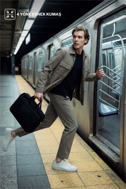 Куртка-рубашка Regular Fit с воротником поло