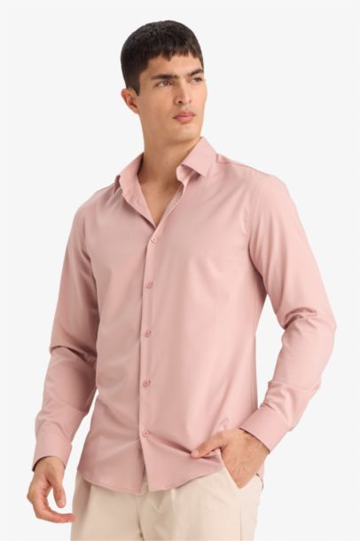 Slim Fit Long Sleeves basic Shirt