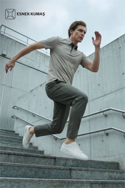 Slım Fıt Polo Yaka Kısa Kollu Polo Tişört