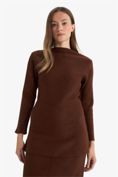 Knitwear Boat Collar Tunic