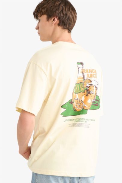 تيشيرت نص ردن اوفر سايز بياخة مستديرة