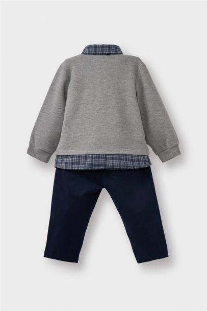 Ensemble Sweatshirt à col polo et Pantalon pour bébé garçon