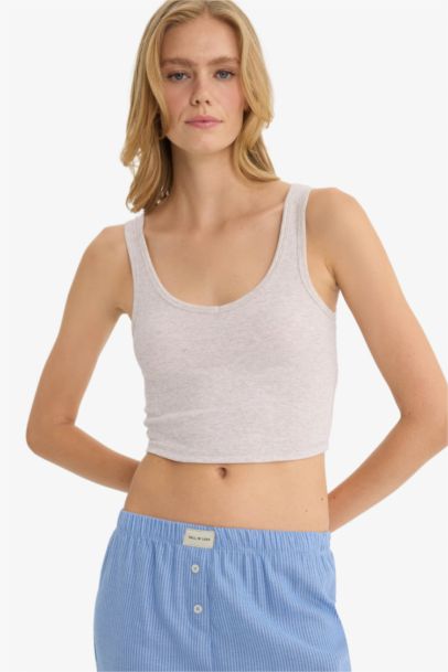 V-Neck Ribana Tank Top