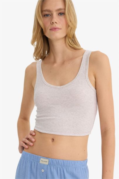 V-Neck Ribana Tank Top