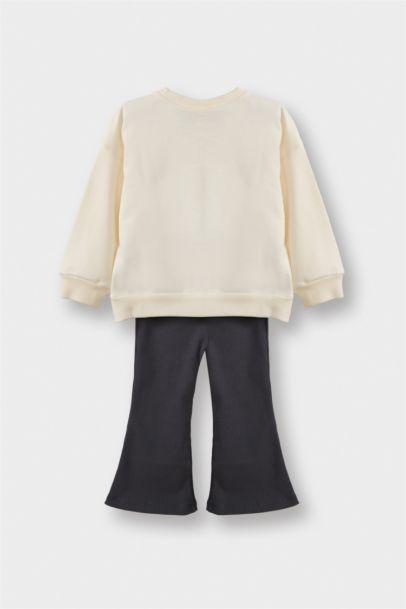 Hello Kitty 2'li Takım Sweatshirt Eşofman Altı Kız Bebek