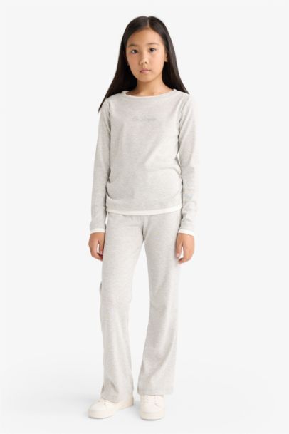 Girl Printed T-Shirt Sweatpants 2 Piece Set