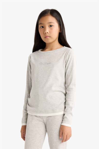 Girl Printed T-Shirt Sweatpants 2 Piece Set