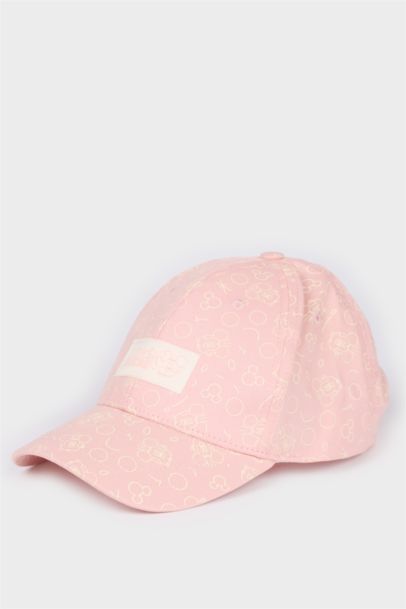 Girl Denim Printed Mickey & Minnie Licensed Hat