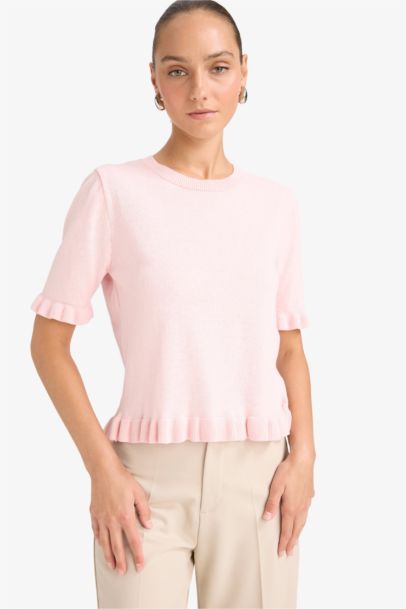 Regular Fit Crew Neck Short Sleeve Pullover