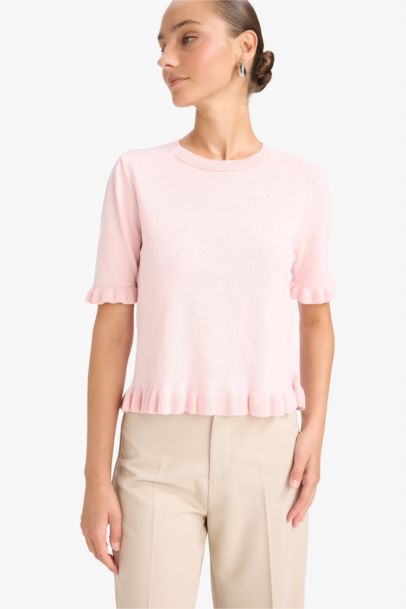 Regular Fit Crew Neck Short Sleeve Pullover