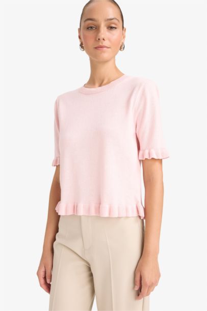 Regular Fit Crew Neck Short Sleeve Pullover