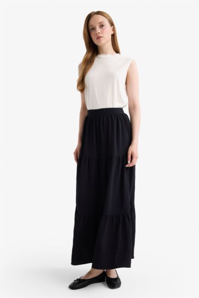 A Cut Maxi Skirt