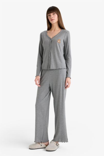 Fall in Love Regular Fit Top Bottoms 2 Piece Pajama Set