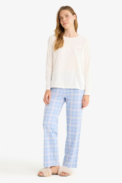 Fall in Love Regular Fit Top Bottoms 2 Piece Pajama Set