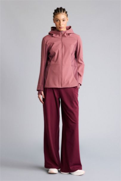 Waterproof Slim Fit Hooded Zippered Softshell Jacket