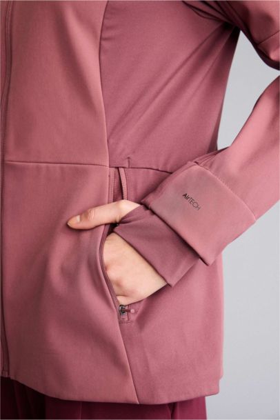 Waterproof Slim Fit Hooded Zippered Softshell Jacket