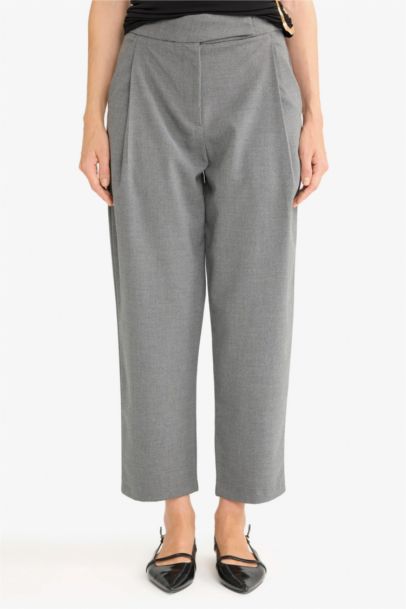 Barrel Fıt Kısa Paça Bilek Boy Pantolon