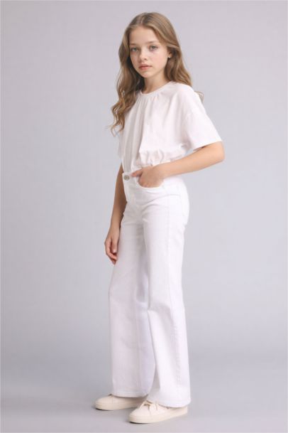 Flare Denim Trousers