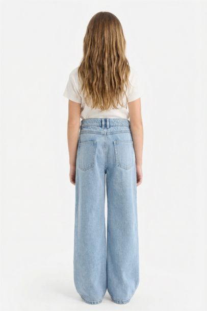 Pantalon large Coupe droite pour fille