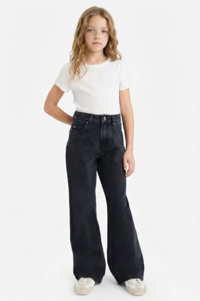 Pantalon large Coupe droite pour fille