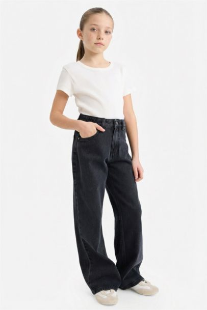 Pantalon large Coupe droite pour fille