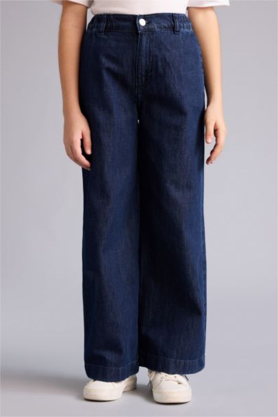 بنطرون جينز بناتي قصة مريحة