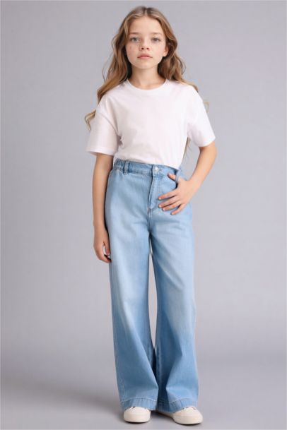 بنطرون جينز بناتي قصة مريحة