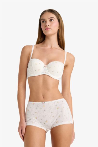 Draw Lace Detail Short Leggings