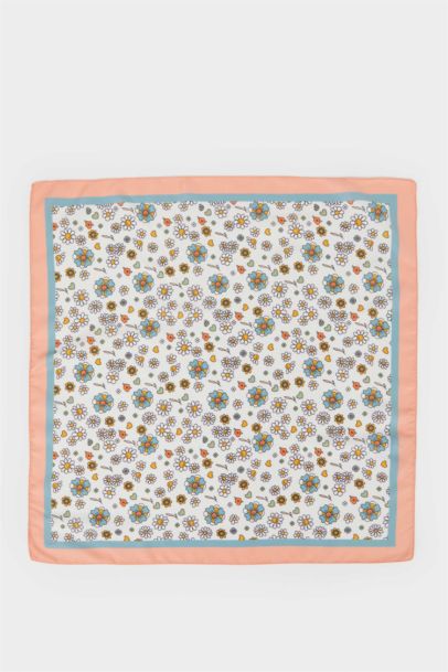 Kız Çocuk Desenli Saten Fular