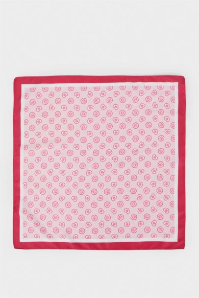 Desenli Saten Fular Kız Çocuk