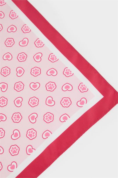 Desenli Saten Fular Kız Çocuk