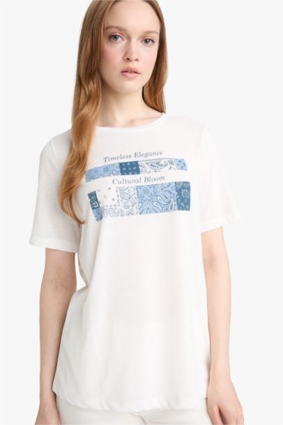 Regular Fit Crew Neck Short Sleeve T-Shirt