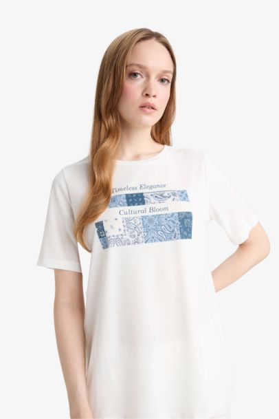 Regular Fit Crew Neck Short Sleeve T-Shirt