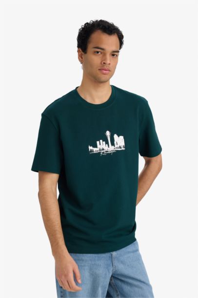 Дышащая футболка с принтом