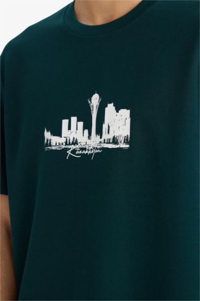 Дышащая футболка с принтом