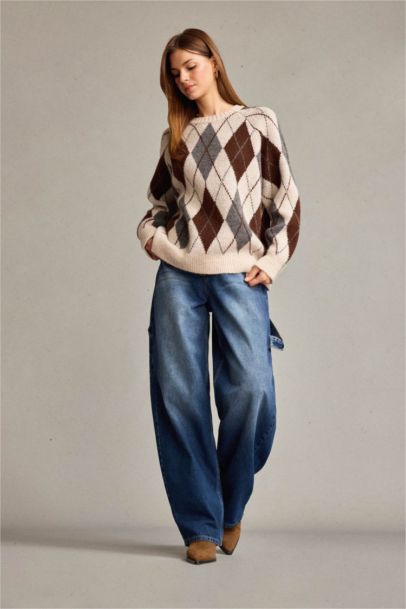 Baggy Fit Denim Trousers