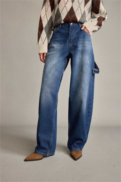 Baggy Fit Denim Trousers
