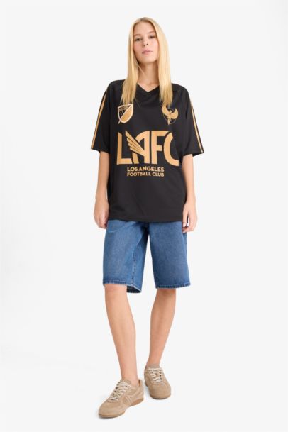 MLS Oversize Geniş Kalıp Sırt Baskılı Kısa Kollu Tişört