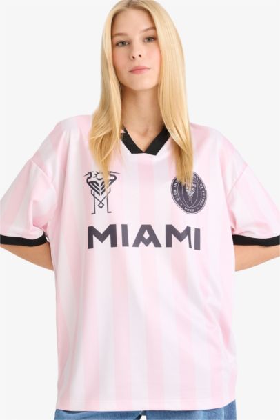 MLS Oversize Geniş Kalıp Sırt Baskılı Kısa Kollu Tişört