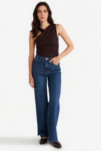 Halter Collar Tank Top