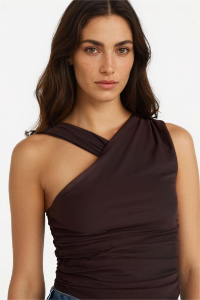 Halter Collar Tank Top