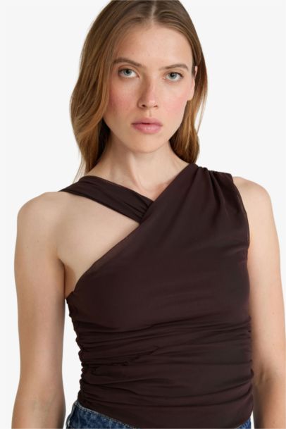 Halter Collar Tank Top