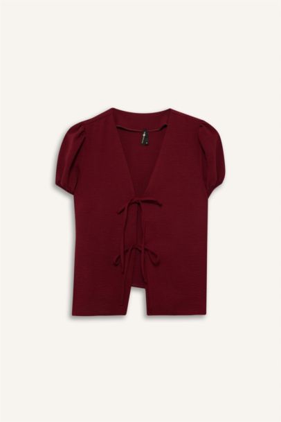 Regular Fıt Aerobin Kısa Kollu Bluz